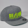 Die Living - Heather Grey and Electric Green