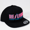 Die Living - Black with Electric Pink and Blue